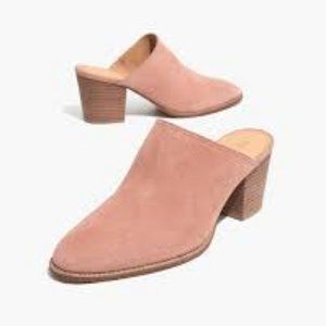 Madewell Harper Mule in Luxe Pink Suede